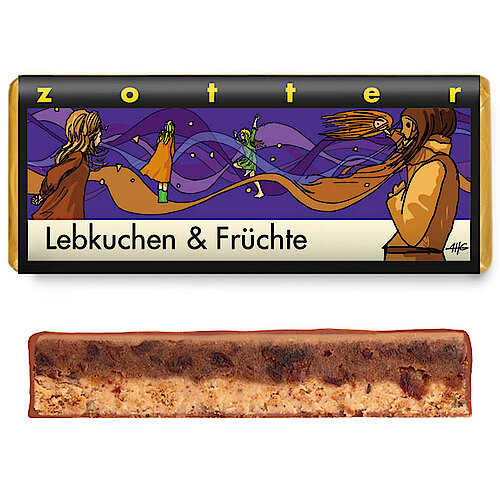 Handgesch Pfte Schokoladen Lebkuchen Fr Chte Zotter Schokolade