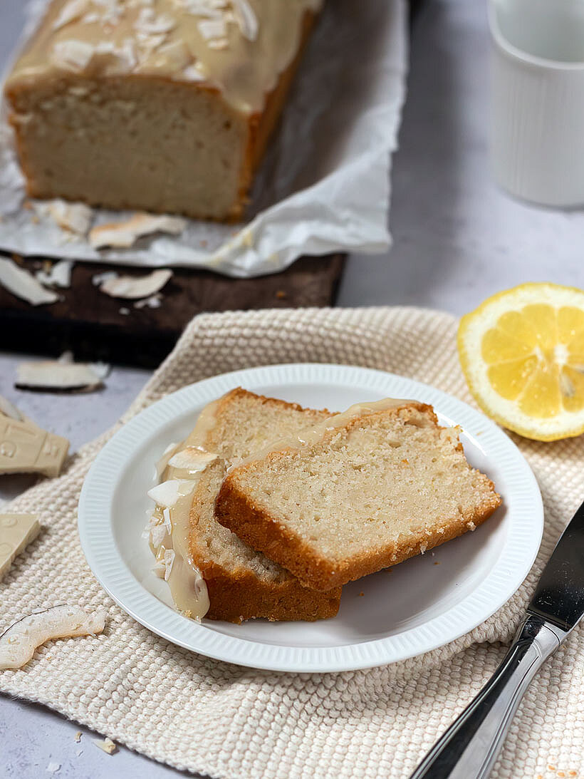 Rezept für einen Zitronen-Kokoskuchen