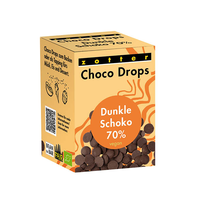 Choco Drops - Dunkle Schoko 70% (100g)