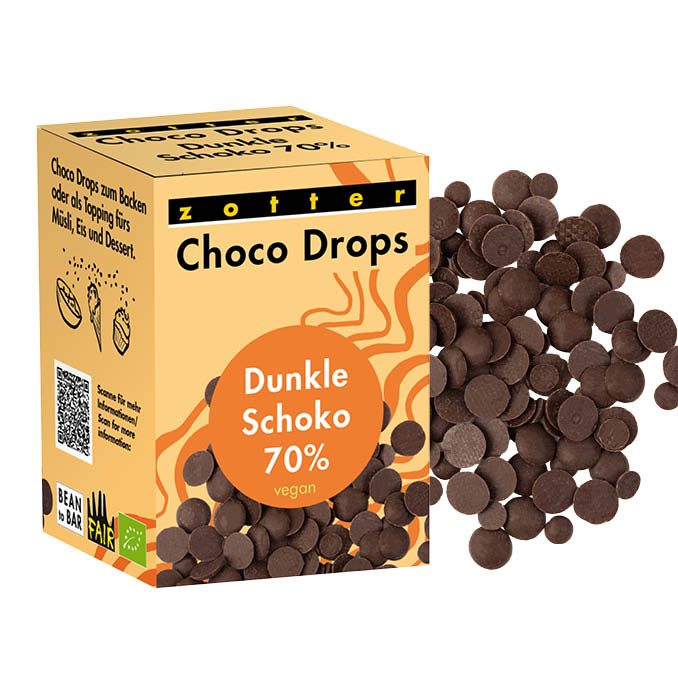 Choco Drops - Dunkle Schoko 70% (100g)