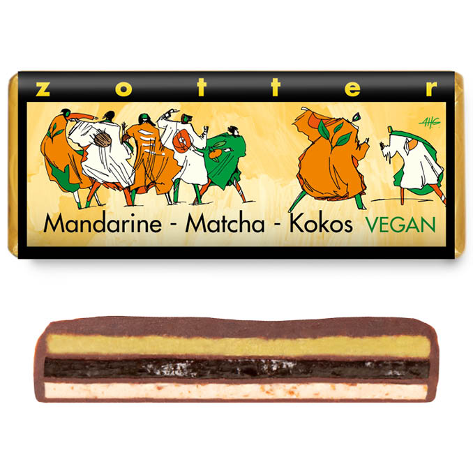 Image of Mandarine, Matcha und Kokos